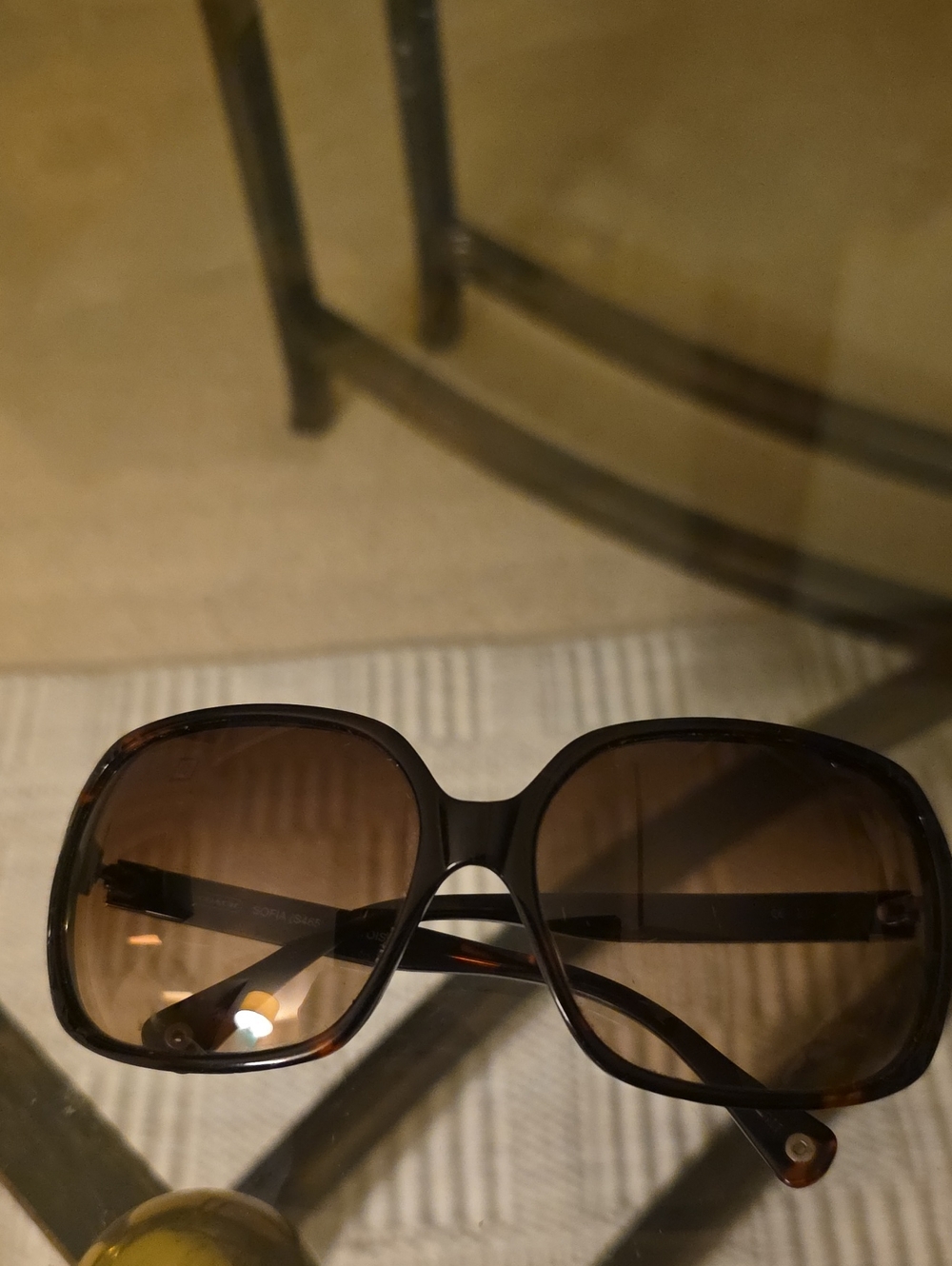 Women's Oversized Brown Gradient Sunglasses Sofia